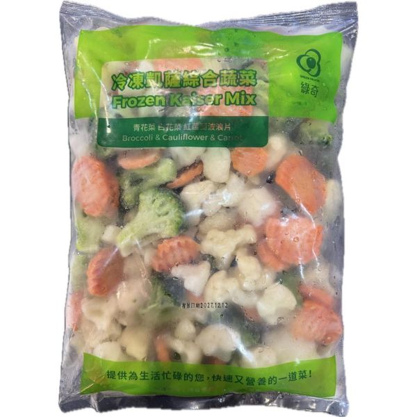 綠奇冷凍凱撒綜合蔬菜1000g 