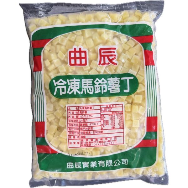 曲辰冷凍馬鈴薯丁1000g 