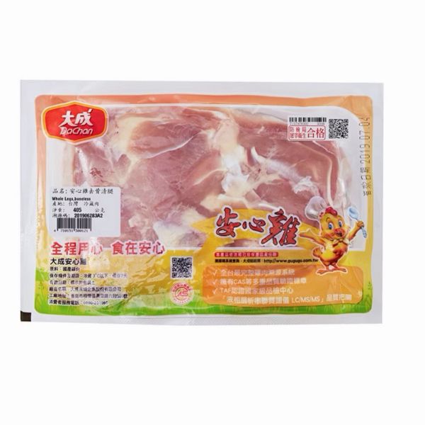 大成安心雞去骨清雞腿(375g/包)約2-3片 