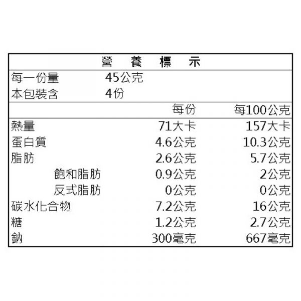滿滿蝦仁虎皮蝦捲180g(4條/盒) 