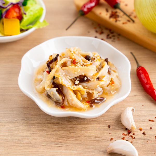 蘭揚食品珍味干貝唇/椒香川耳/芥末魷魚/芥末杏鮑菇/藜麥毛豆/美味裙帶絲/佃煮黑豆/牛蒡絲/辣味螺肉/味付海蜇絲 