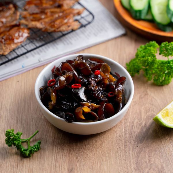 蘭揚食品珍味干貝唇/椒香川耳/芥末魷魚/芥末杏鮑菇/藜麥毛豆/美味裙帶絲/佃煮黑豆/牛蒡絲/辣味螺肉/味付海蜇絲 