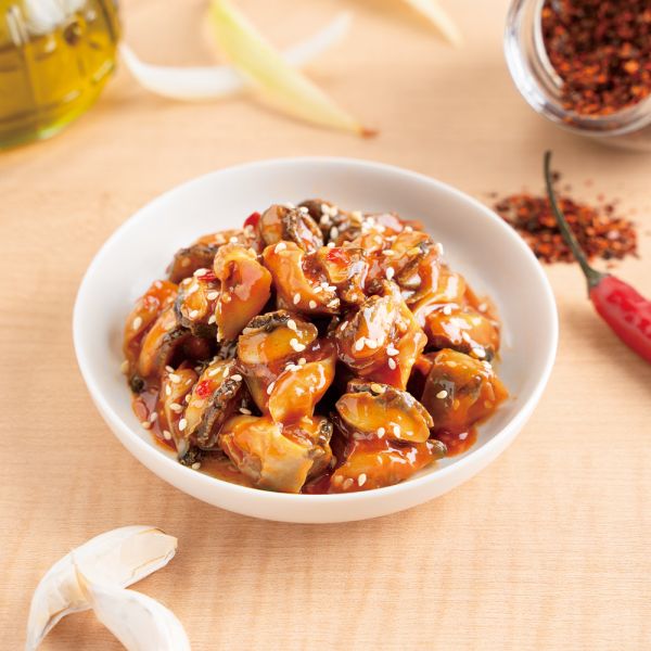 蘭揚食品珍味干貝唇/椒香川耳/芥末魷魚/芥末杏鮑菇/藜麥毛豆/美味裙帶絲/佃煮黑豆/牛蒡絲/辣味螺肉/味付海蜇絲 