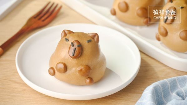 禎祥造型包10入600g/熊貓/小鴨/瓢蟲/蜜蜂/乳牛/水豚/蜂蜜小花饅頭 