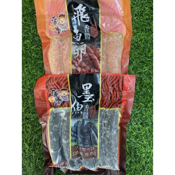 蒲樂飛魚卵/墨魚香腸5入300g 