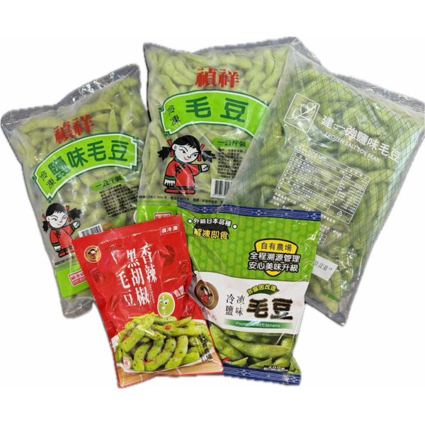 禎祥冷凍原味/鹽味毛豆莢1000g 