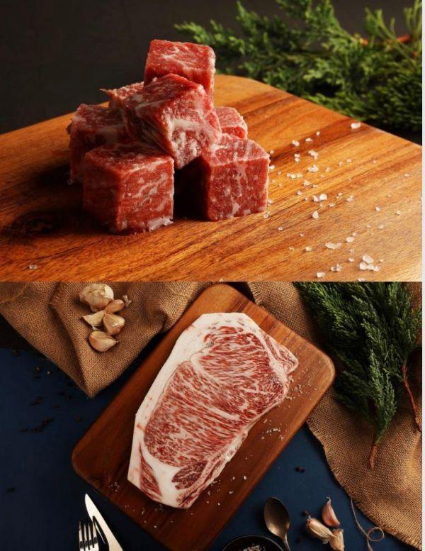 【樂本和牛】- 日本A5和牛 (含沙朗牛排4片、骰子牛4包) 現貨 奢華只吃牛排組合 日本A5和牛 牛排 歡聚 中秋 烤肉