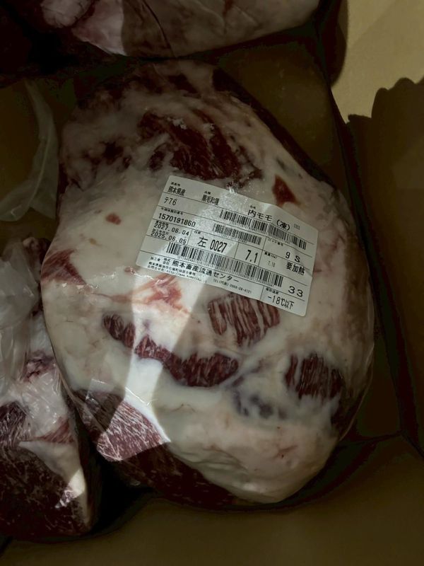 【原肉-後腿】日本A5和牛 BMS10 L內大腿 7.1KG 日本和牛, A5和牛, 頂級和牛, 原肉和牛, 樂本和牛, 宅配和牛, 和牛直送, 燒肉和牛, 牛排和牛, 台北和牛宅配