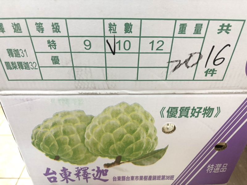 台東傳統大目釋迦 常溫放到微軟即可食用 