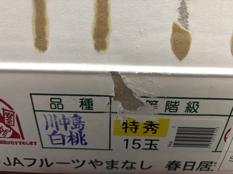 日本空運頂級款 山梨縣春日居《川中島》水蜜桃 大顆規格 肉質細緻水分多 一級品等級 