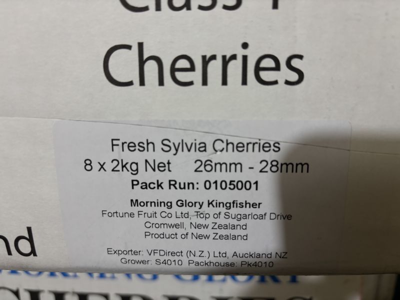 空運到貨！櫻桃界的愛馬仕 紐西蘭《牽牛花》櫻桃 26-28mm規格 