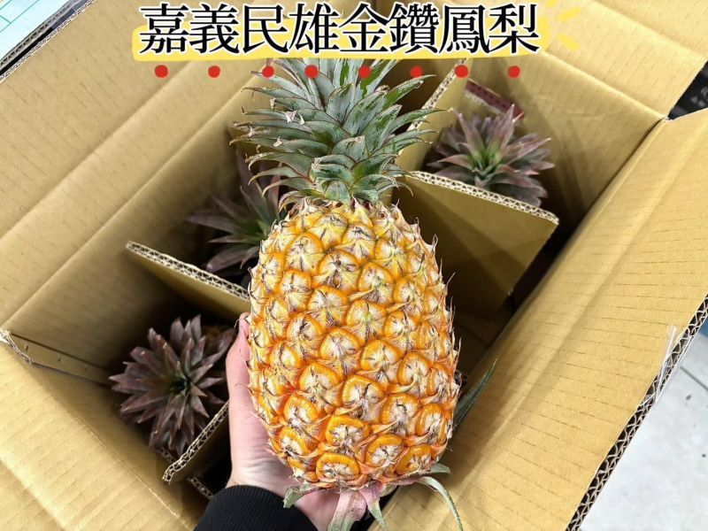 嘉義民雄金鑽鳳梨 可代削皮 香甜好吃不刮嘴 