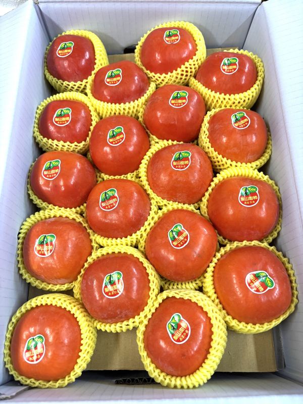 精選梨山產區高海拔富有脆甜柿！脆甜口感 吃硬吃軟都可以 