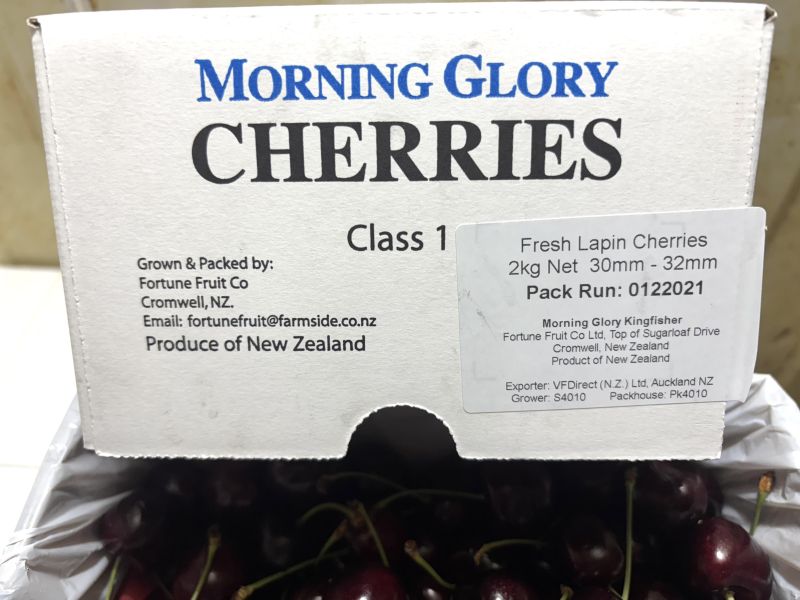 紐西蘭空運《牽牛花》櫻桃 28-30mm規格 Sweetheart品種 