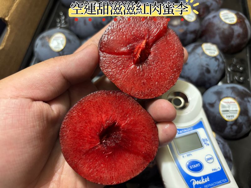 加州空運甜滋滋黑金剛紅肉蜜李 甜度高0酸氣超好吃！ 