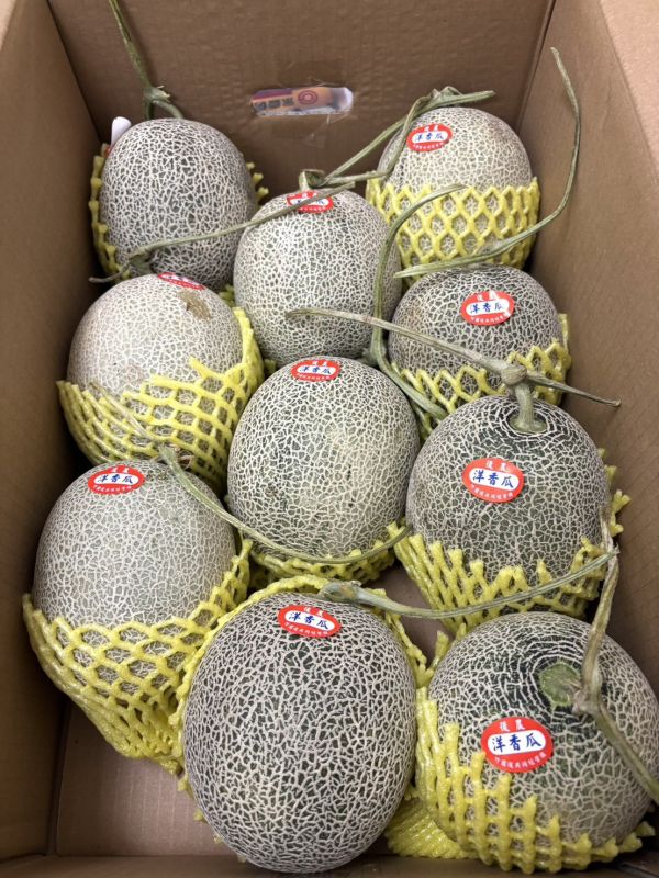 台南後壁七股香/天華橘肉哈密瓜 直接吃就甜 越放甜度越高 軟嫩多汁口感 