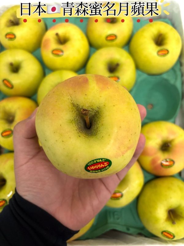 日本青森縣名月蘋果 脆甜口感好吃0酸氣 淡淡香氣 