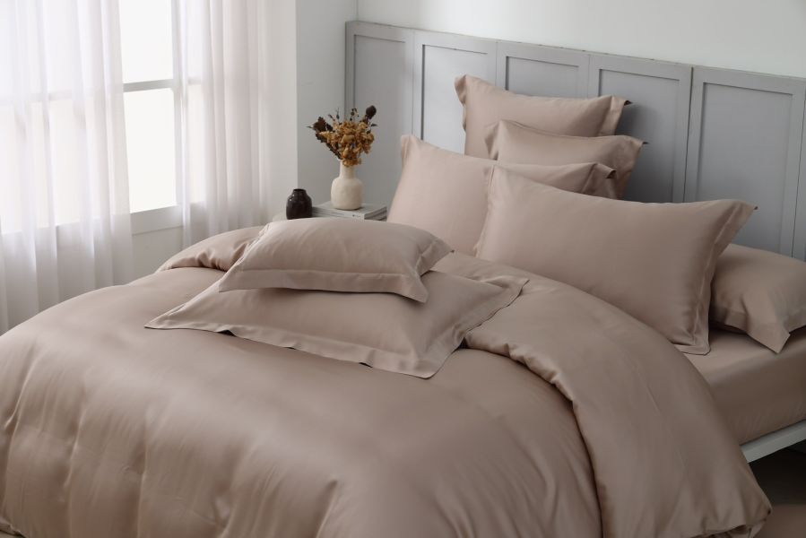 永恆-棕-床包兩用被 100支天絲雙股紗-500織萊賽爾(適用於33公分以下床墊) 萊賽爾,天絲,寢具,床包,枕套,被套、雙股紗、厚實