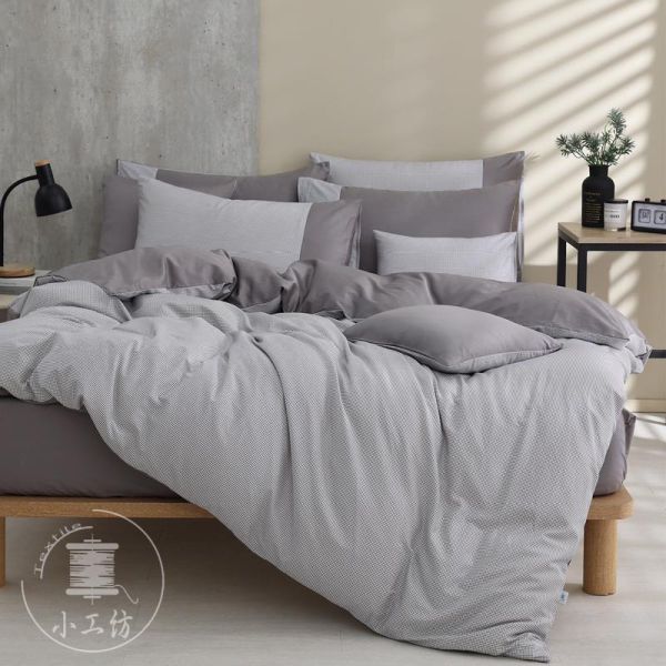 初心-暖心灰-60支純棉-300織精梳棉(適用於33公分以下床墊) 