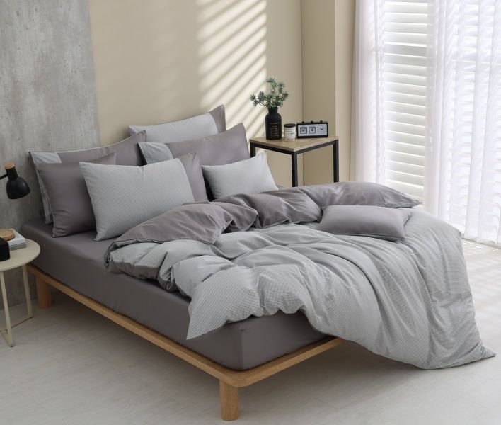 初心-暖心灰-60支純棉-300織精梳棉(適用於33公分以下床墊) 