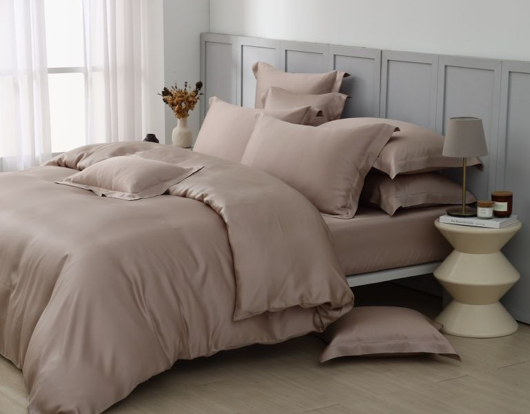 永恆-棕-床包兩用被 100支天絲雙股紗-500織萊賽爾(適用於33公分以下床墊) 萊賽爾,天絲,寢具,床包,枕套,被套、雙股紗、厚實