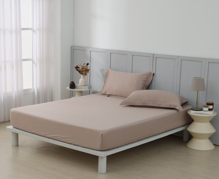 永恆-棕-床包兩用被 100支天絲雙股紗-500織萊賽爾(適用於33公分以下床墊) 萊賽爾,天絲,寢具,床包,枕套,被套、雙股紗、厚實