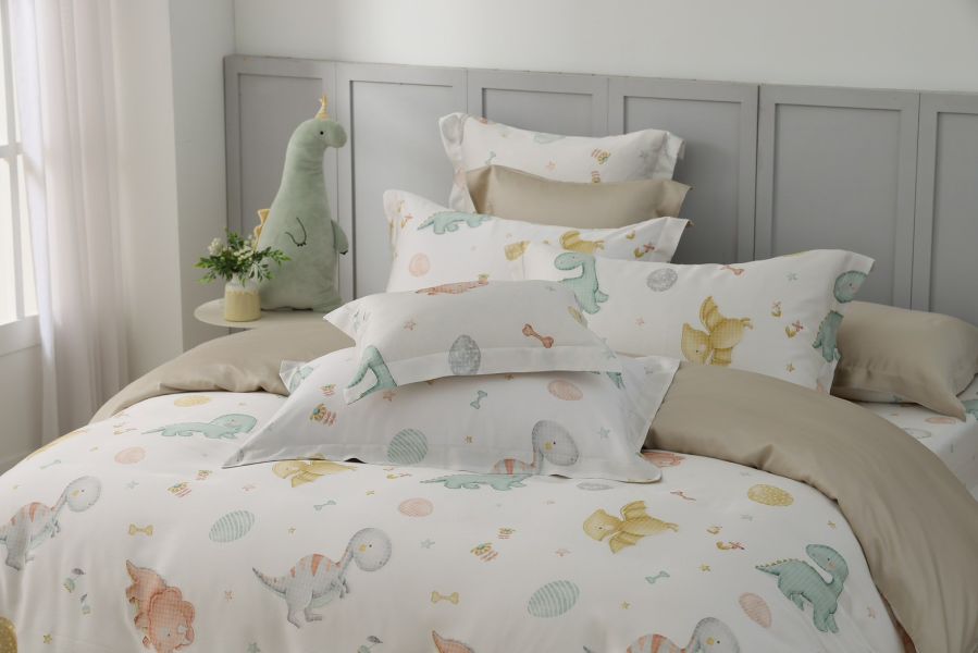 恐龍樂園-床包兩用被 60支天絲-300織萊賽爾(適用於33公分以下床墊)詳看內文 萊賽爾,天絲,寢具,床包,枕套,被套