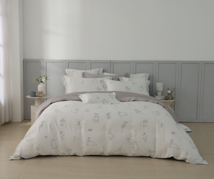 (聯名款)森兔日和-床包兩用被 60支天絲-300織萊賽爾(適用於33公分以下床墊) 萊賽爾,天絲,寢具,床包,枕套,被套