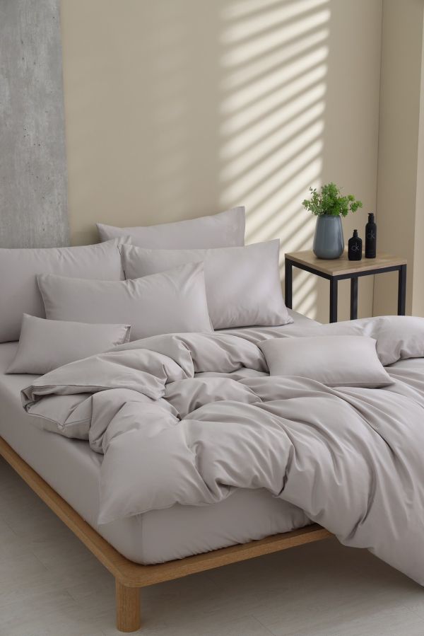 時光銀-床包兩用被 60支純棉-300織精梳棉(適用於33公分以下床墊) 純棉,寢具,床包,枕套,被套