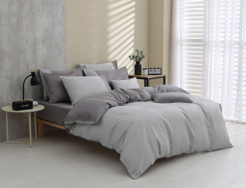 初心-暖心灰-60支純棉-300織精梳棉(適用於33公分以下床墊) 