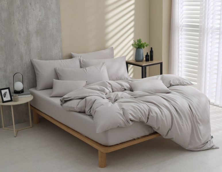 時光銀-床包兩用被 60支純棉-300織精梳棉(適用於33公分以下床墊) 純棉,寢具,床包,枕套,被套