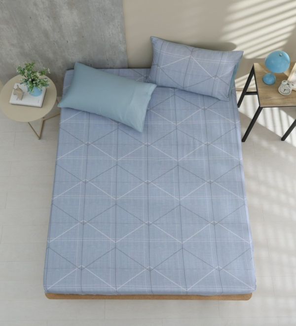 藍芸-60支純棉-300織精梳棉(適用於33公分以下床墊) 