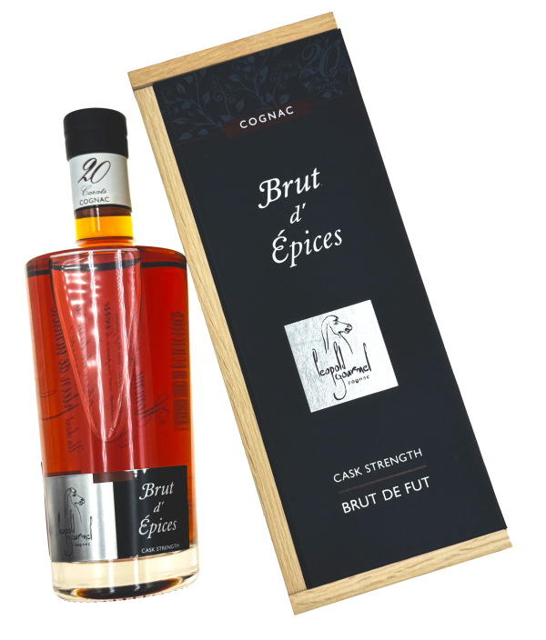 {20克拉}20克拉 禮傲干邑侍酒師Tres Vieux原桶原酒Cognac Brut d'Epices (乾酪)  /單入木盒 VSOP,白蘭地,葡萄,蒸餾,烈酒,老年份,1972,法國,二級酒莊,干邑,雅文邑,單一,