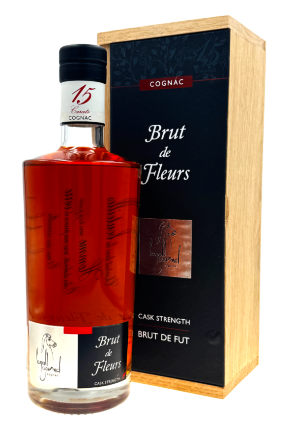 {15克拉}15克拉 禮傲干邑侍酒師Extra原桶原酒(鮮花香檳) Cognac Brut de Fleurs  /單入木盒 VSOP,白蘭地,葡萄,蒸餾,烈酒,老年份,1972,法國,二級酒莊,干邑,雅文邑,單一,