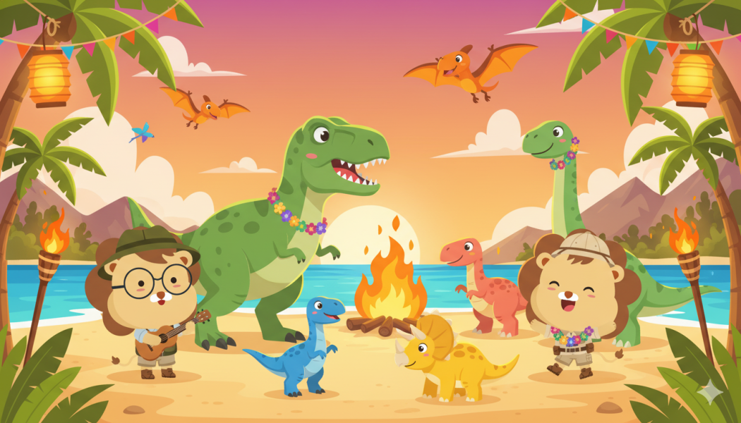 第一週 0126-0130 恐龍島慶典 (體能與創作主題雙語營隊) 