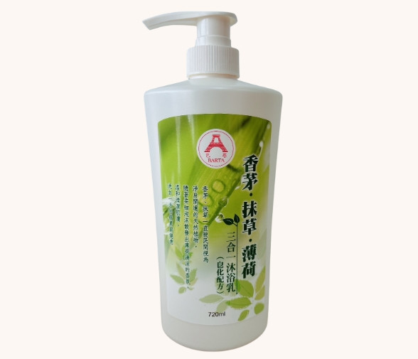 香茅.抹草.薄荷三合一沐浴乳720ml 