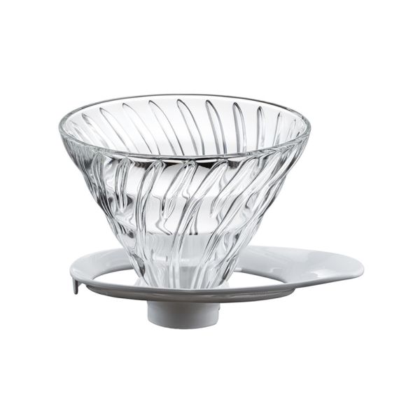 HARIO V60 旋風白 02玻璃濾杯 手沖咖啡濾杯 VDGR-02-W【桀米五日鮮咖啡】 HARIO V60 旋風白 02玻璃濾杯 手沖咖啡濾杯 VDGR-02-W【桀米五日鮮咖啡】