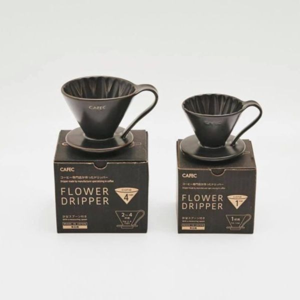 三洋 CAFEC 霧黑限量版 花瓣濾杯 有田燒 1-2/2-4人份 V型濾杯 錐形濾杯 陶瓷濾杯 三洋 CAFEC 霧黑限量版 花瓣濾杯 有田燒 1-2/2-4人份 V型濾杯 錐形濾杯 陶瓷濾杯