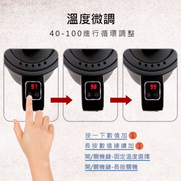 【義大利 Giaretti】電子式溫控電茶壺-質感黑 義大利Giaretti 珈樂堤 電子式溫控電茶壺 溫控壺 快煮壺 溫控壺