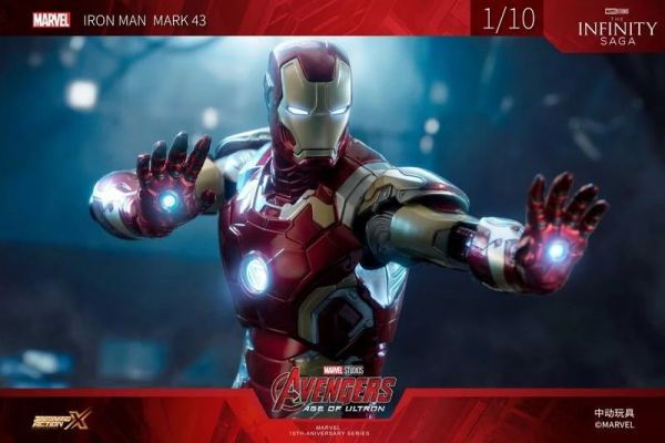 玩具聯合國★ 預購免訂金 中動玩具 MARVEL 漫威 鋼鐵人 MK43 MARK43 馬克43 發光版 