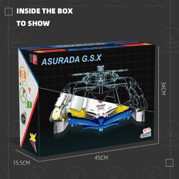 玩具聯合國★ 預購免訂金 杰星 傑星 92033 靜態 動態 阿斯拉 GSX 初代 Asurada 組裝積木 