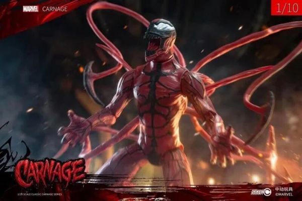 玩具聯合國★ 預購免訂金 中動玩具 漫威正版 Spider Man 蜘蛛人 1/10 CARNAGE 屠殺 可動完成品 