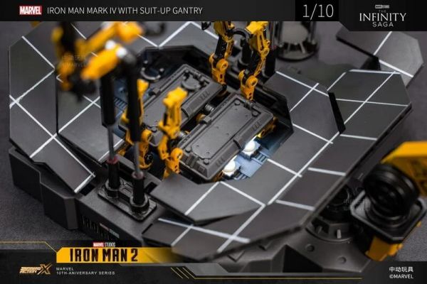玩具聯合國★ 預購免訂金 中動玩具 MARVEL 漫威 鋼鐵人拆甲台 + 不發光 Mk4 套裝 