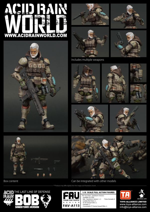 玩具聯合國★ 現貨 酸雨戰爭 Acid Rain FAV-A113 鮑勃 （沙暴版） 
