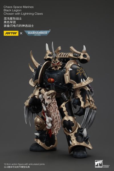 玩具聯合國 預購免訂金 暗源 Joytoy 混沌星際戰士 黑色軍團 C 裝備閃電爪的神選戰士 戰鎚40K 3.75 
