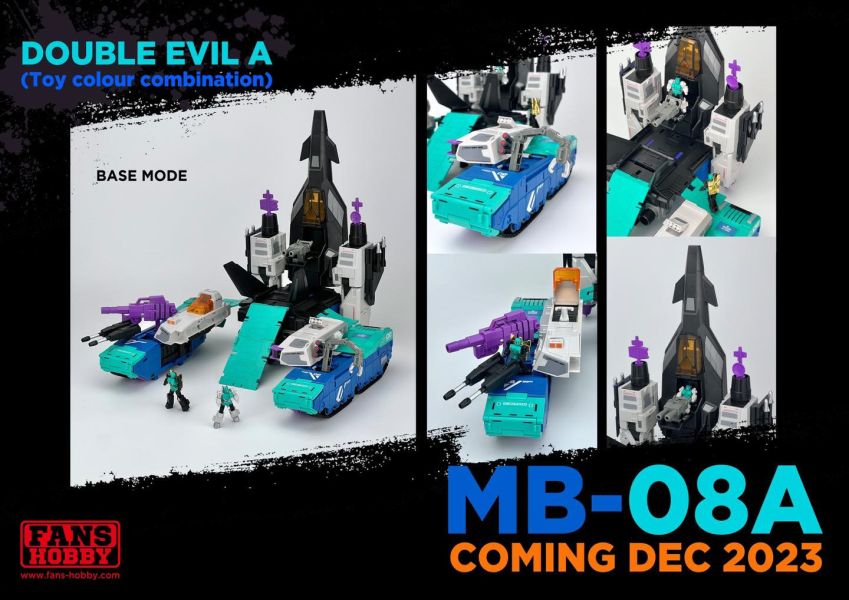 玩具聯合國 再版預購免訂金 FANS HOBBY MB-08A DOUBLE EVIL 霸王 破壞大帝 可三變 