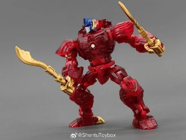 玩具聯合國★ 預購免訂金 機甲玩具 RT-01RT 野獸之戰 Caesar 凱撒 透明紅色外甲 金剛王 柯博文 小比例 