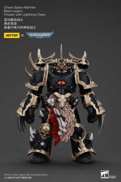 玩具聯合國 預購免訂金 暗源 Joytoy 混沌星際戰士 黑色軍團 C 裝備閃電爪的神選戰士 戰鎚40K 3.75 