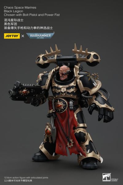 玩具聯合國★ 預購免訂金 暗源 Joytoy 混沌星際戰士 黑色軍團 B 裝備爆矢槍和動力拳的神選戰士 戰鎚 