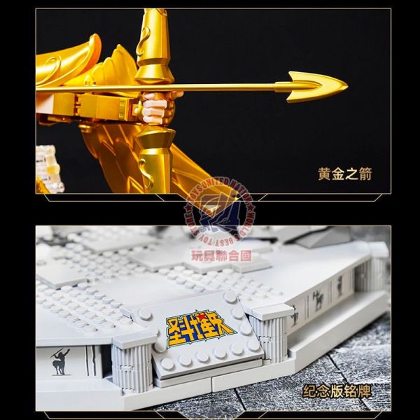 玩具聯合國★ 即將到貨 拼奇 聖鬥士星矢 聯名 射手座 黃金聖衣 組裝積木 